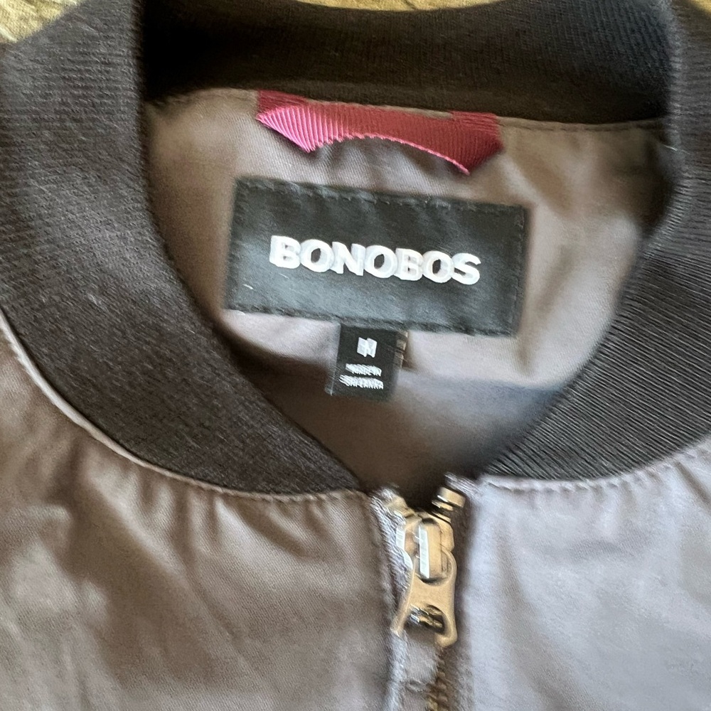 Bonobos Gray Bomber Jacket